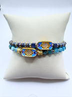 Kai Dark Blue Hematite Bracelet