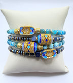 Kai Dark Blue Hematite Bracelet