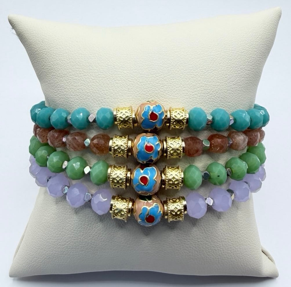 Flower Bead Bracelet